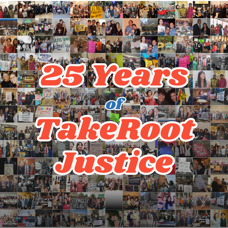 25 Years of TakeRoot Justice - logo
